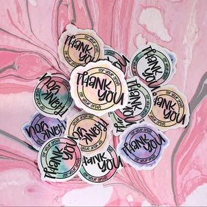 100 “Thank You For Your Order” Card Stock Inserts